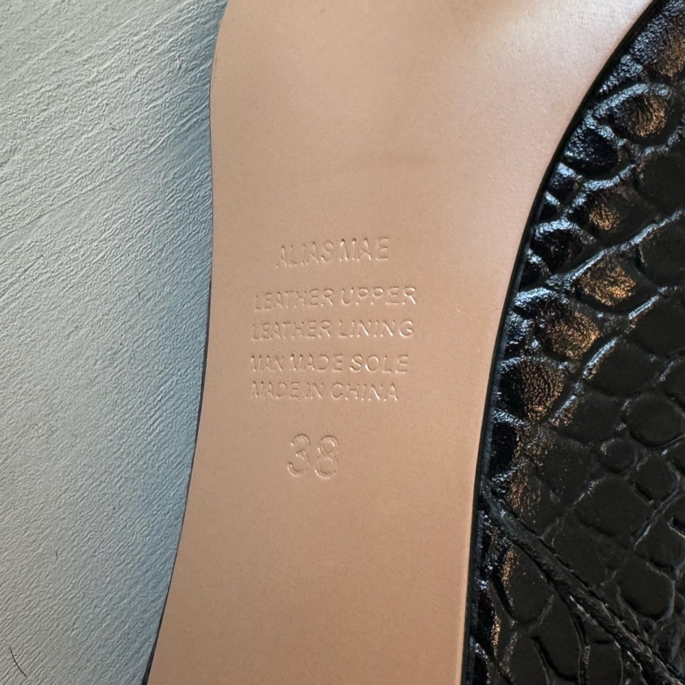 Alias Mae Jax Black Crocodile Mid Calf Boot - Picture 4 of 9